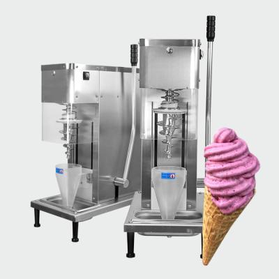 China Factory Free Shipping of Southeast Asia swirl drill ice cream mixer ice cream machine snack/swirl frozen yogurt/fruit ice cream maker for sale