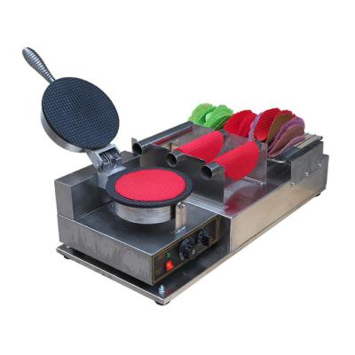 China Snack factory free shipping to Southeast Asia Mexico topping electro gel taco rolled machine/fried ice cream machine/taco roll maker from Mexico for sale