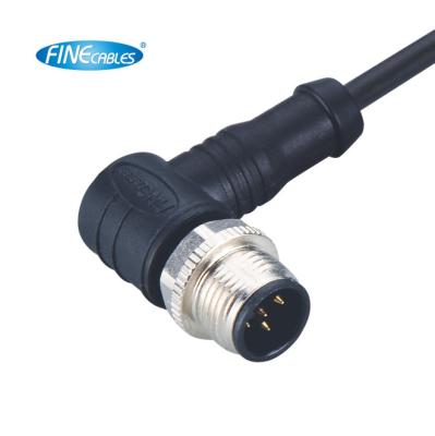 China ULs Waterproof Automotive Rectangle Male M12 3/4/5/8/12/17 Pin Molding Sensor Connector Cable ULs For Automotive for sale