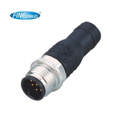 China Power/Measurement/Emission Connector 4pin A/B Waterproof Straight Female Code M12 Circular Terminator for sale