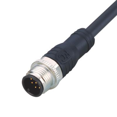 China Waterproof drop line marine/industrial automation IP67/68 NMEA2000 Marine Micro Male 5P M12 cables connector for sale