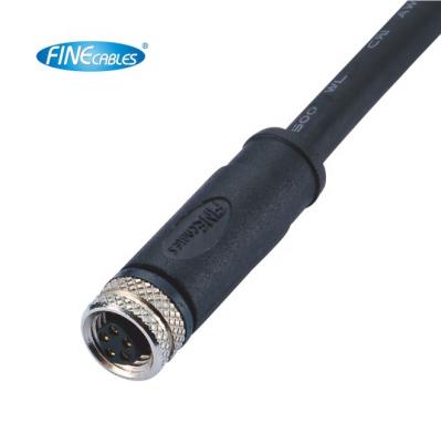 China Power ULs Approved Electrical Female Molded Cable 3/4/5/6/8pin Waterproof IP67 Shielded Straight M8 Molded Connectors for sale