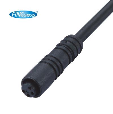 China Automotive Finecables A Code Waterproof Snap-in Plastic Straight M8 Connector for sale