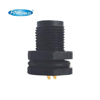 China Power Waterproof M12 Panel Mount Connector Solder A Code Plastic Male Connector for sale