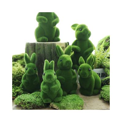 China Plastic Decorative Garden Supplies Simulation Moss Rabbit Plant for sale