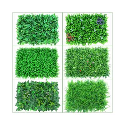 China Simulation Artificial Plant Wall Eucalyptus Background Wall Plastic for sale