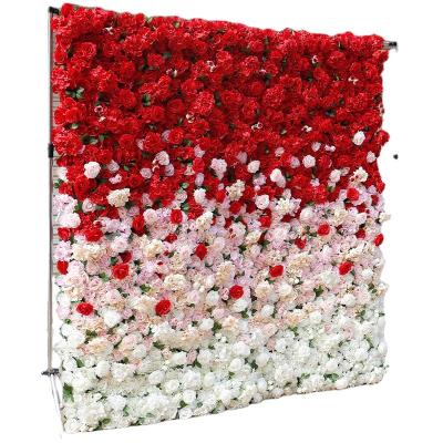 China Backdrop Wedding Decoration Artificial Plant Wall Simulation Flower Wall for sale