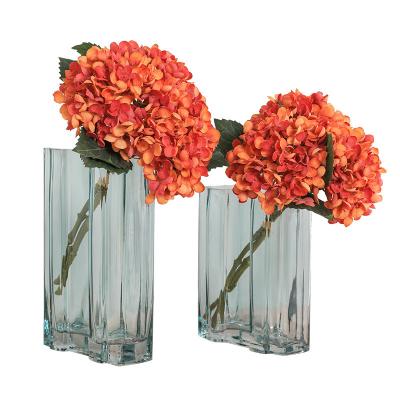 China Home Decorative Simulation Hydrangea Flowers Wedding Arrangement Vintage Hydrange for sale