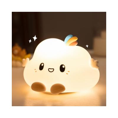 China Creative Small Lights Bedroom Silicone Pat Light Birthday Gift Novelty Silicone Night Light for sale