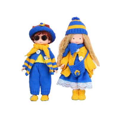 China DOLA  Knitted Doll Tabletop Ornament Creative Doll Standing Diy Waldorf Doll Valentine's Day Christmas Gift for sale