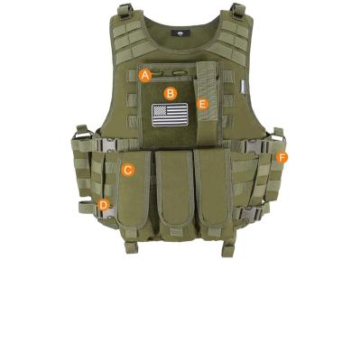 China Tactical Waterproof High Combat Tactical Vest High Visibility Release Cotton Oxford Oxford Gear Vest Military Tactical Molle for sale