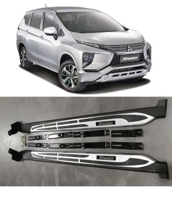 China Decoration Aluminuml Running Board Side Step Nerf Pad + Bar For Mitsubishi Xpander 2017 Car Exterior Accessories for sale