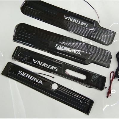 China Business / Luxury car accessories exterior decoration door LED sill scuff plate for Serena c27 2018 for sale