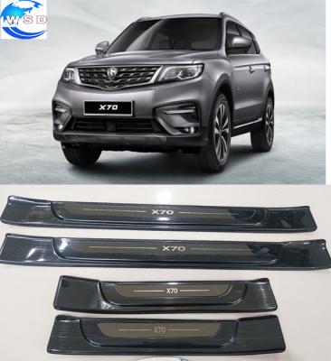 China Protection+Decoration for Geely Boyue Pronton x70 Car Accessories Car Door Sill Protector 2018 External Side Stickers for sale