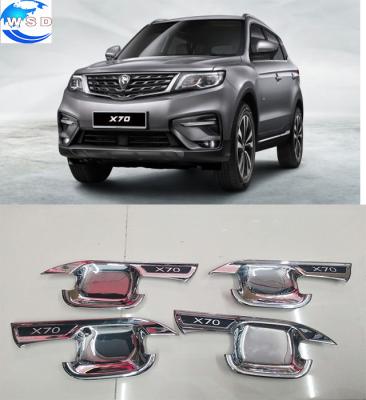 China Decoration+Protection ABS Chrome Side Door Insert Handle Bowl Cover For PRTON X70 GEELY BOYUE 2018 Car Accessories for sale