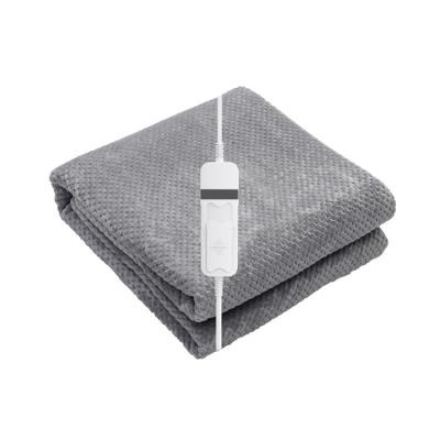 China Detachable Connector Wholesale Autumn Winter Custom Heated Electric Throw Heated Blankets with 6 Heating Levels for sale