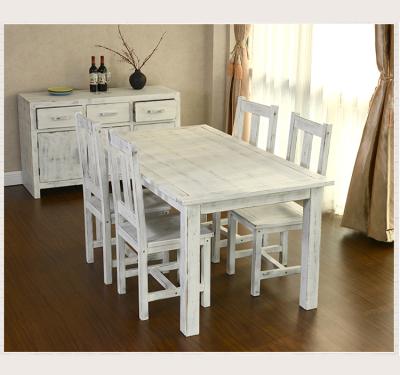 China KD New Design Dining Room Furniture Easy Assembling Wooden Dinner Table for sale