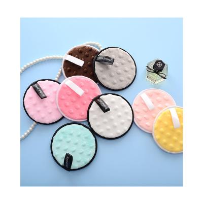 China Deep Clean Round Skullcap Vape Reusable Makeup Remover Pads Soft Facial Cleansing for sale