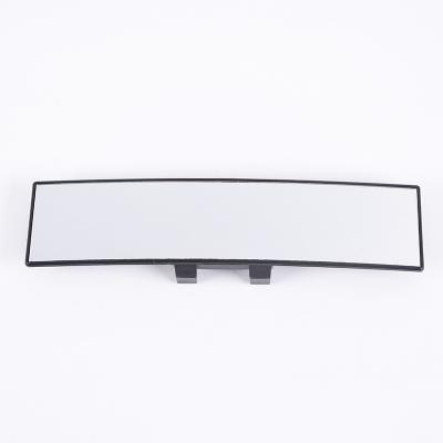 China Universal 300*65mm Side Wide Angle Curve Car Mirror Convex Interior Clip On Panoramic Rear View Mirror for sale