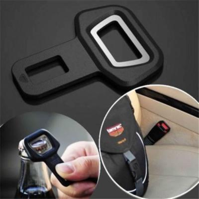 China Sports Car Safety Seat Belt Clip Car Seat Belt Clip Vehicle Mounted Bottle Opener for sale