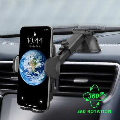 China 2021 New Universal PORTABLE Touch Phone Holder For Car Dashboard TPU Suction Cup Car Phone Holder Bracket for sale