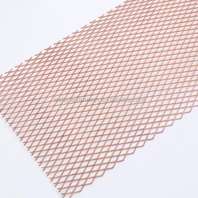 China Corrosion Resistance Copper Micro Hole Expanded Metal Mesh for sale