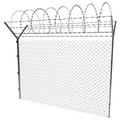 China Economical Easily Assembled Iron Wire Mesh Chain Link Fence Prices For Sale Factory for sale