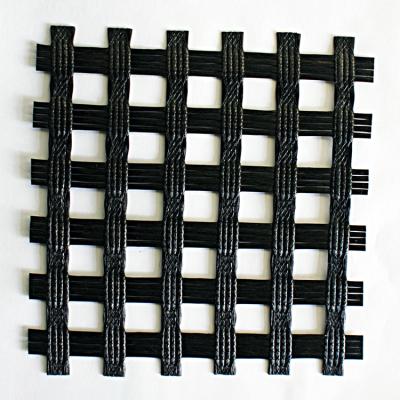 China Flexible Reinforcement And Durability Biaxial Fiberglass Geogrid Reinforcement Geogrid for sale