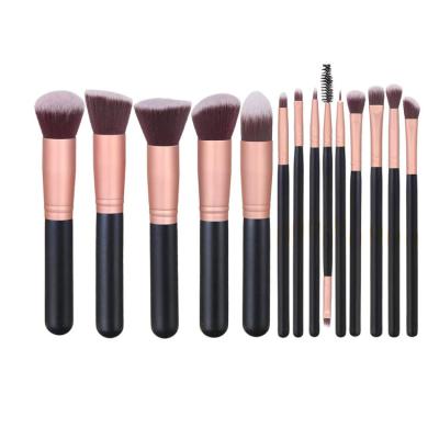 China 2021 Wholesale Private Label High Quality Foundation Makeup Brush Set Premium Synthetic Makeup Brush 14 Pcs Silky Soft New for sale