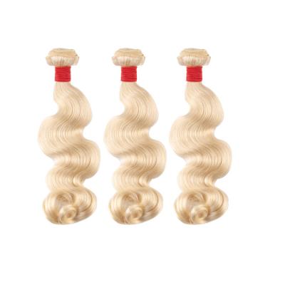 China Eco-friendly 613 Blonde Body Wave Double Pulled Hair Extensions Human Hair Extensions 3 Bundles Remy Hair Extension for sale