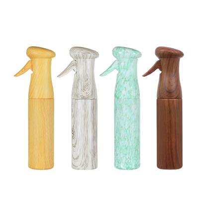 China Multifunctional Continuous Waterspray Bottle Fine Atomization Wood Grain Hair Household Mist Sprayer Beauty Salon Tool for sale