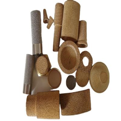 China Factory bronze powder sintered filter element, metal powder sintered porous filter, air filter for sale