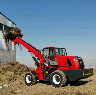 China Other Front End 6700 Kg Front Telescopic Wheel Loader Telehandler Price for sale