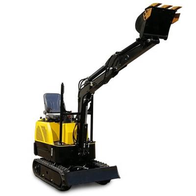 China Construction Material Shop Ditch Use Excavator 1.2ton Crawler Mini Digging Excavator With Boom Deflection for sale