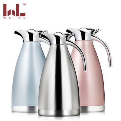 China Sustainable Wholesale Hotel Home Used Vacuum Stainless Steel Water Kettle With Handle for sale