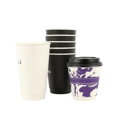 China Top Quality Biodegradable PE 8oz Double Wall Paper Cup for sale