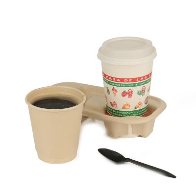 China 20oz Disposable Coffee Cup PLA Double Liner Biodegradable Wallpaper Cups for sale