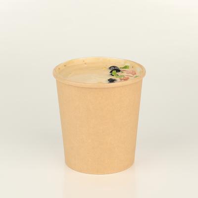 China Disposable Paper Soup Bowl With Lid For Evan for sale