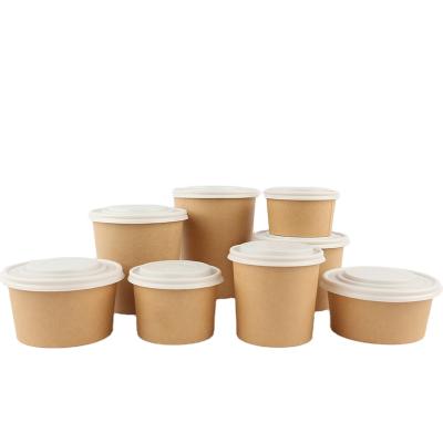 China Biodegradable/Eco-friendly/Disposable Paper Soup Bowl With Lid For Lion for sale