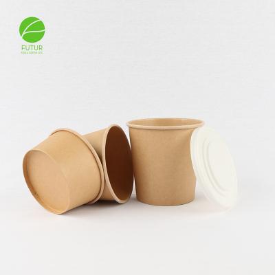 China Biodegradable Biodegradable Paper Bowl PE Liner - 12oz for sale