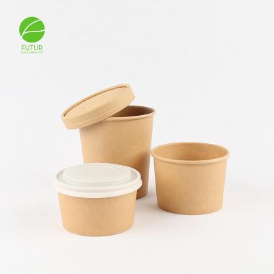 China 32oz Disposable Biodegradable Biodegradable Paper Bowl - PE Liner for sale