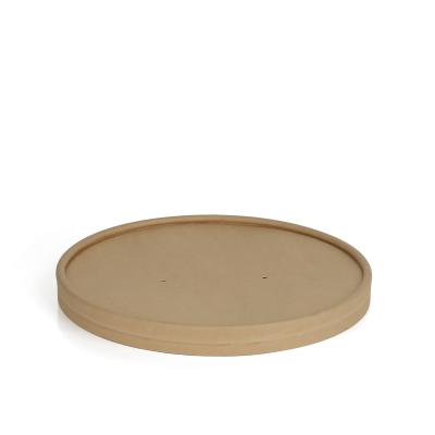 China Eco-Friendly Round Paper Lid Square Paper Lid Cover With PLA Window for sale