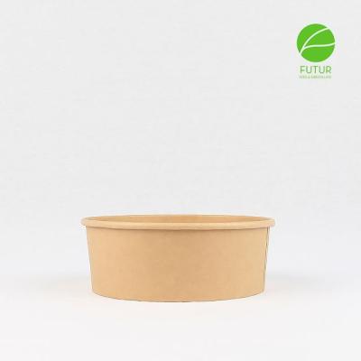 China 100% Eco-friendly Good Quality 40oz Fruit Salad Bowl Paper Salad Disposable Paper Boxes for sale