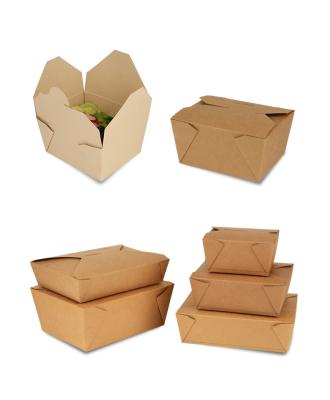 China Takeaway Food Biodegradable Biodegradable Compostable Paper Box for sale