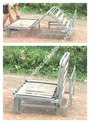 China Sofabed Queen Size Metal Slatted Sofa Bed Mechanism , 3 Fold Sofa Bed Frame for sale