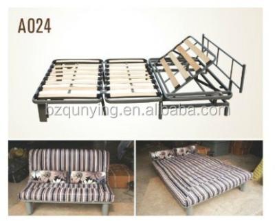 China Retractable Sofabed 3 Fold Metal Slat Sofa Bed Mechanism , Folding Sofa Bed Frame for sale