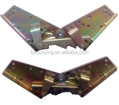 China Adjust Different Angle And Position Galvanized Folding Click Slam Hinge For Sofa Bed for sale