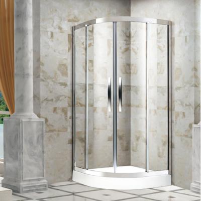 China China Supplier Modern Single Handle Stainless Steel 8mm 10mm With Framel Sliding Door Bath Glass Shower Room for sale