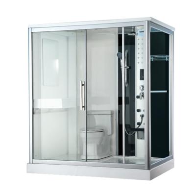 China Modern Hot Selling Aluminum Alloy Frame Tempered Glass Sliding Door Prefab Bathroom Modular Shower Room for sale