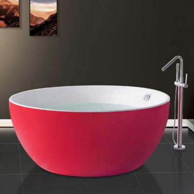 China China Freestanding Home Hotel Supplier Free Standing Round Large Vila Bathroom Acrylic Bathtub for sale